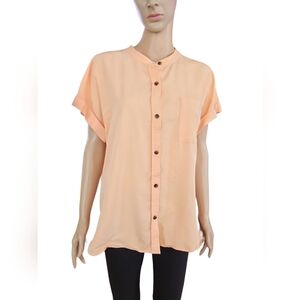 Lands' End Melon Button Down Shirt